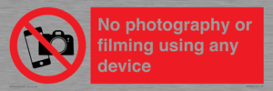 PV7869: No photography or filming using any device