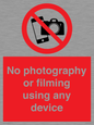 PV7869: No photography or filming using any device