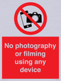 PV7869: No photography or filming using any device