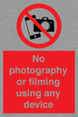 PV7869: No photography or filming using any device