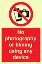 PV7869: No photography or filming using any device