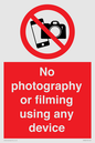 PV7869: No photography or filming using any device