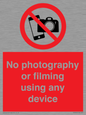 PV7869: No photography or filming using any device