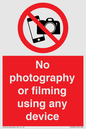 PV7869: No photography or filming using any device