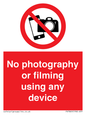 PV7869: No photography or filming using any device