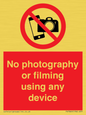 PV7869: No photography or filming using any device