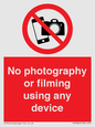 PV7869: No photography or filming using any device