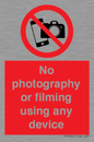 PV7869: No photography or filming using any device