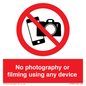 PV7869: No photography or filming using any device