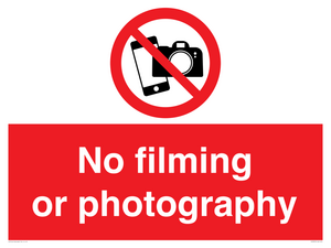 PV7870: No filming or photography