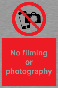 PV7870: No filming or photography