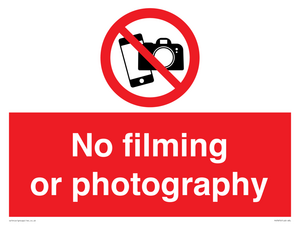 PV7870: No filming or photography