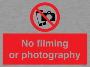 PV7870: No filming or photography