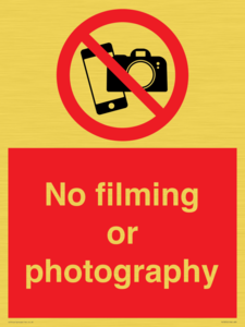 PV7870: No filming or photography