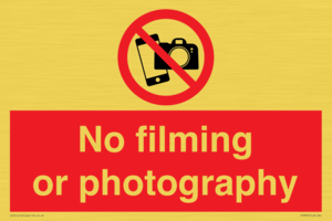 PV7870: No filming or photography