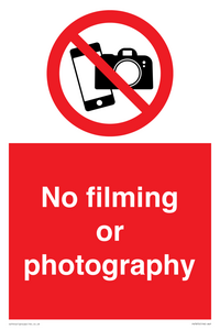 PV7870: No filming or photography