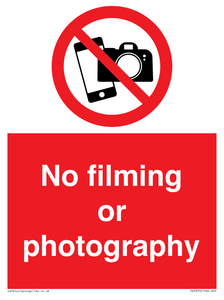PV7870: No filming or photography