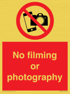 PV7870: No filming or photography