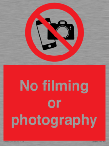 PV7870: No filming or photography