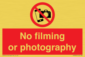 PV7870: No filming or photography
