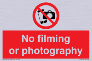 PV7870: No filming or photography