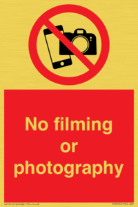 PV7870: No filming or photography