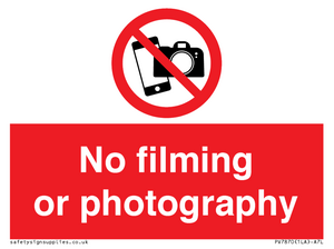 PV7870: No filming or photography