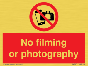 PV7870: No filming or photography