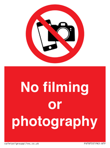 PV7870: No filming or photography