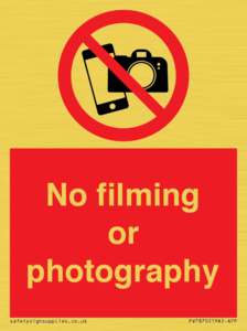 PV7870: No filming or photography