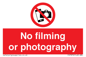 PV7870: No filming or photography