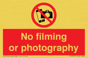 PV7870: No filming or photography