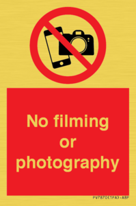 PV7870: No filming or photography