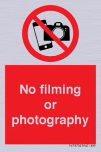 PV7870: No filming or photography
