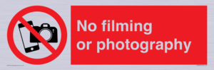PV7870: No filming or photography