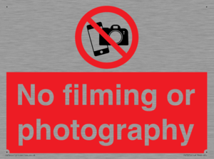 PV7870: No filming or photography