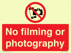 PV7870: No filming or photography