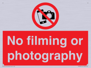 PV7870: No filming or photography