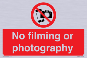 PV7870: No filming or photography