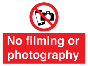 PV7870: No filming or photography