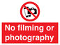 PV7870: No filming or photography