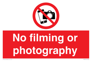 PV7870: No filming or photography