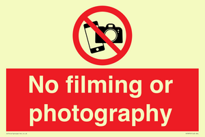 PV7870: No filming or photography