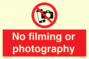 PV7870: No filming or photography