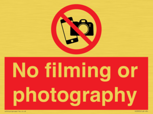 PV7870: No filming or photography