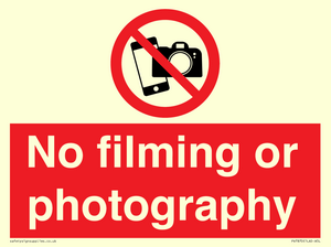 PV7870: No filming or photography