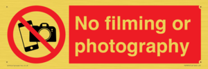 PV7870: No filming or photography