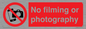 PV7870: No filming or photography