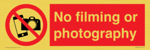 PV7870: No filming or photography