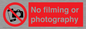 PV7870: No filming or photography